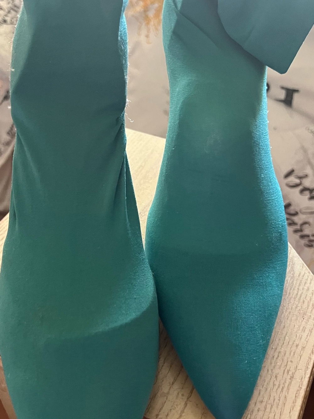 Cape Robbin Teal Stretch Pointed Sock Booties